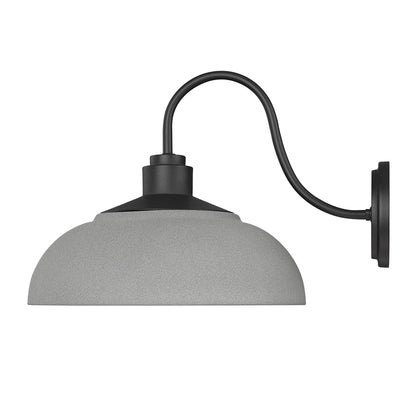 Yep by Golden Lighting Levitt 1-light Outdoor Wall in Natural Black and Natural Gray shade - - Golden Lighting