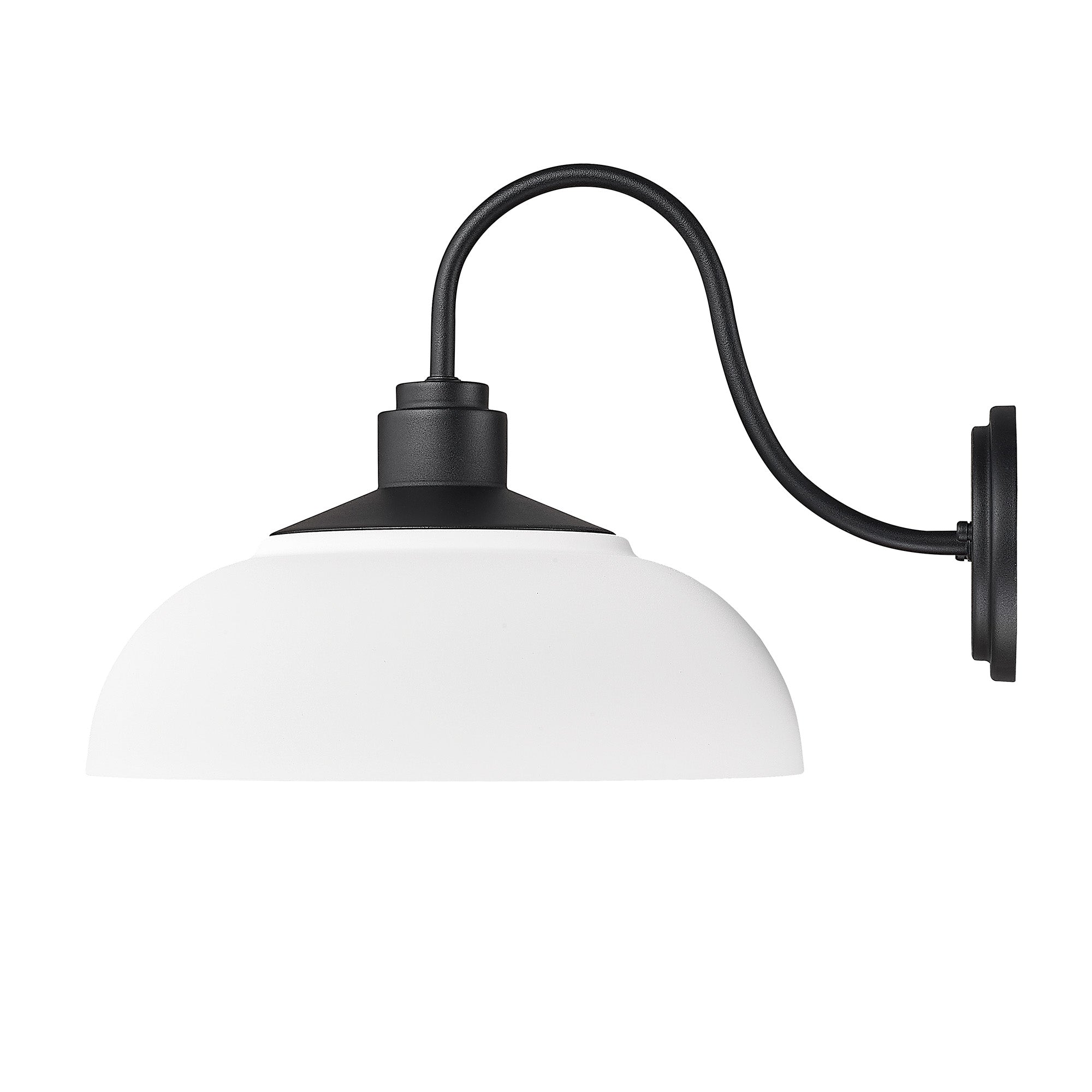 Yep by Golden Lighting Levitt 1-light Outdoor Wall in Natural Black and Natural White shade - - Golden Lighting