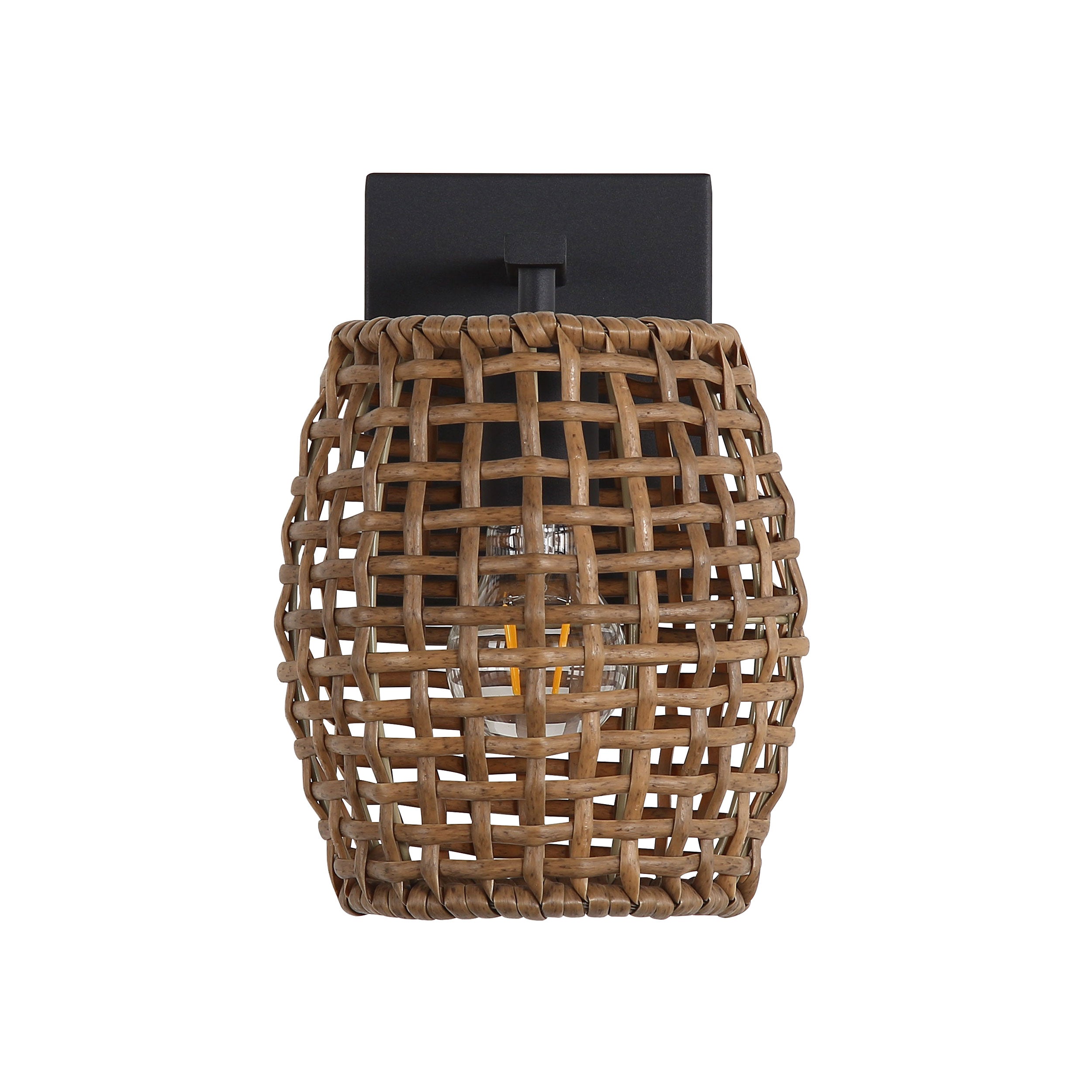 Weavelight 1-light Wall Sconce in Natural Black