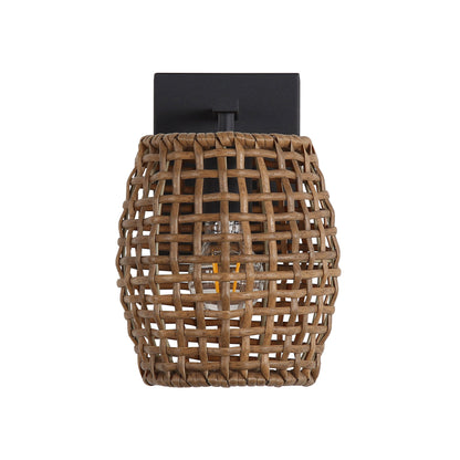 Weavelight 1-light Wall Sconce in Natural Black