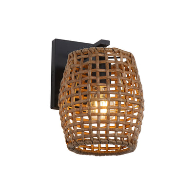 Weavelight 1-light Wall Sconce in Natural Black, alternate view - Golden Lighting