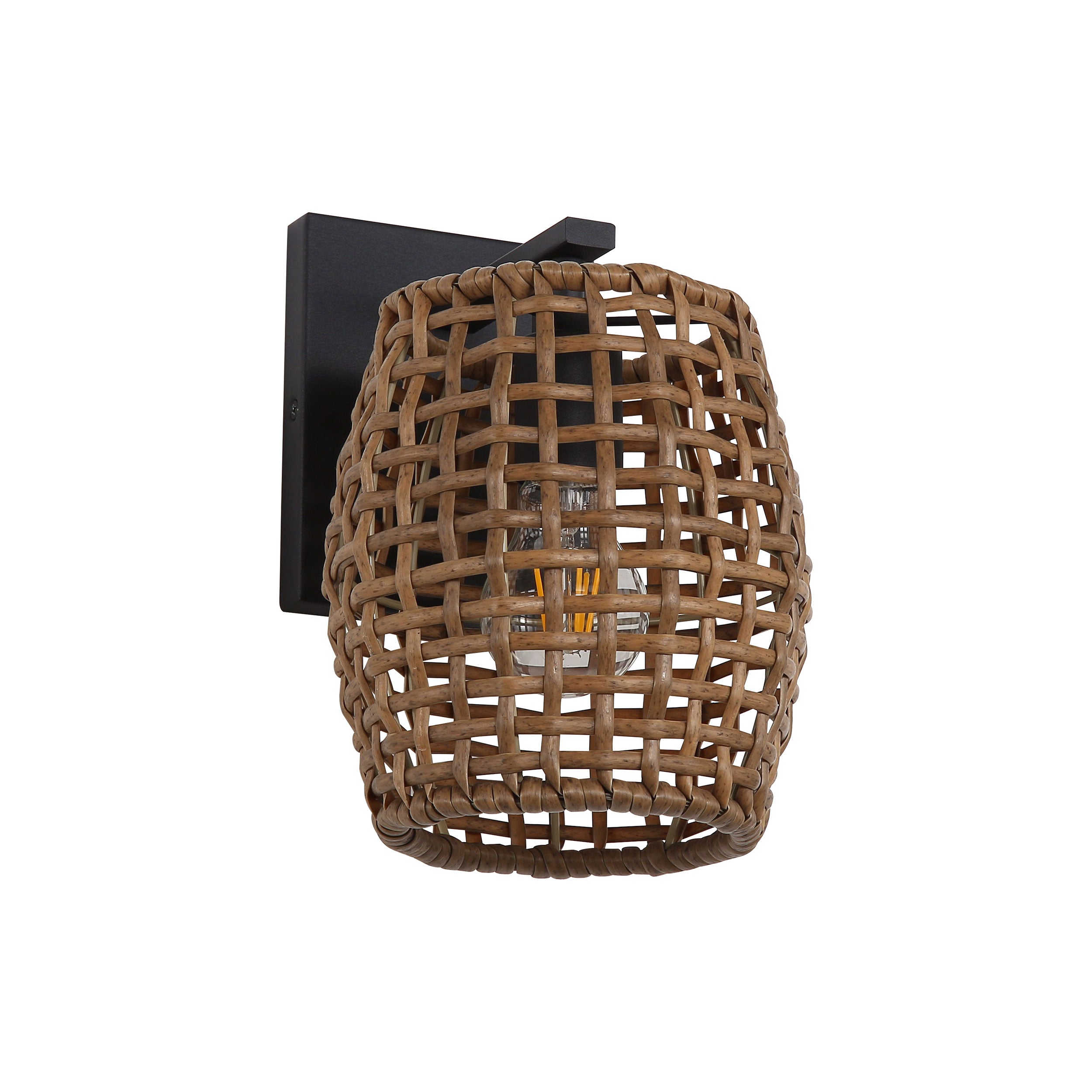 Weavelight 1-light Wall Sconce in Natural Black