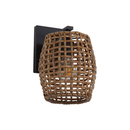Weavelight 1-light Wall Sconce in Natural Black