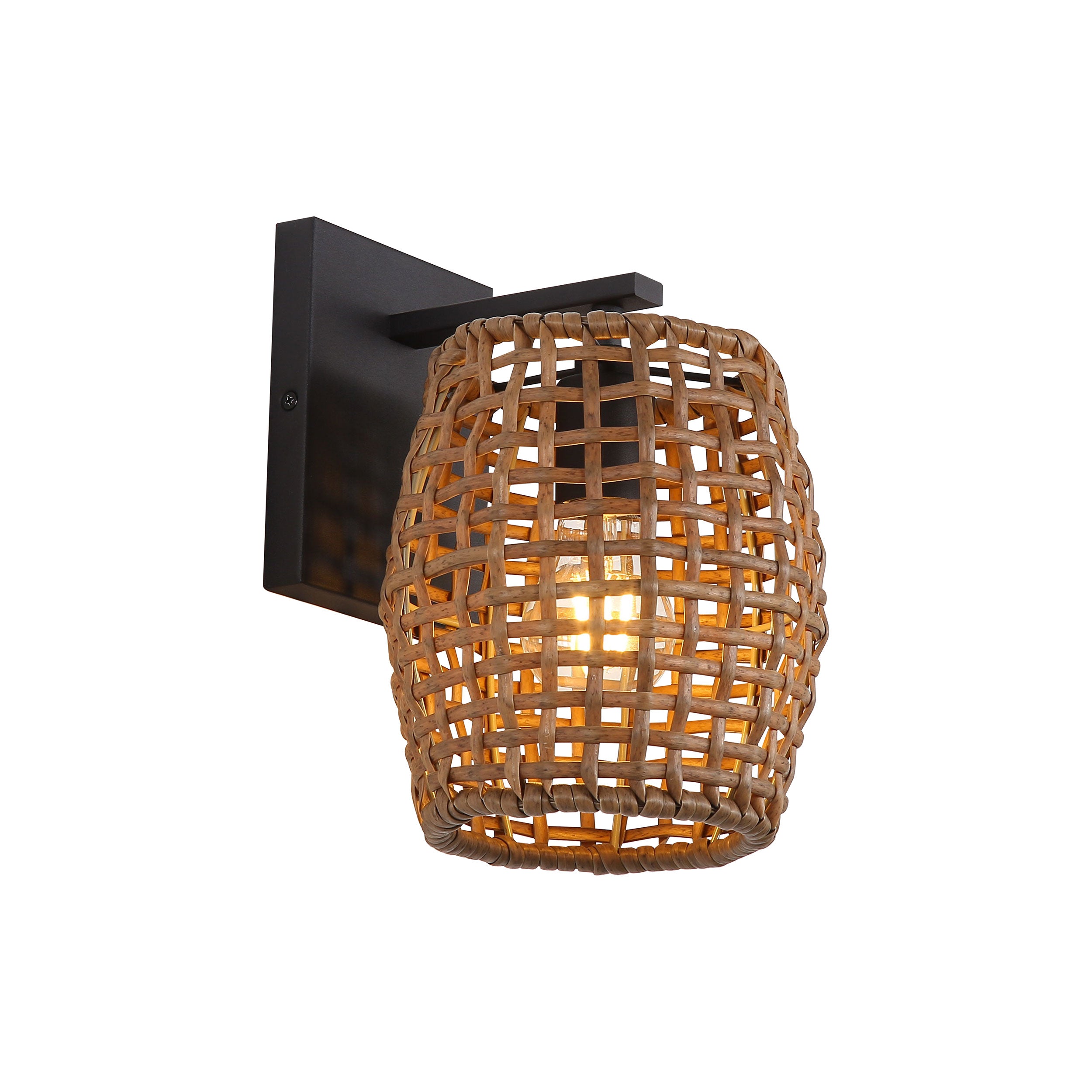 Weavelight 1-light Wall Sconce in Natural Black