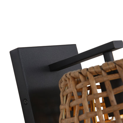 Weavelight 1-light Wall Sconce in Natural Black