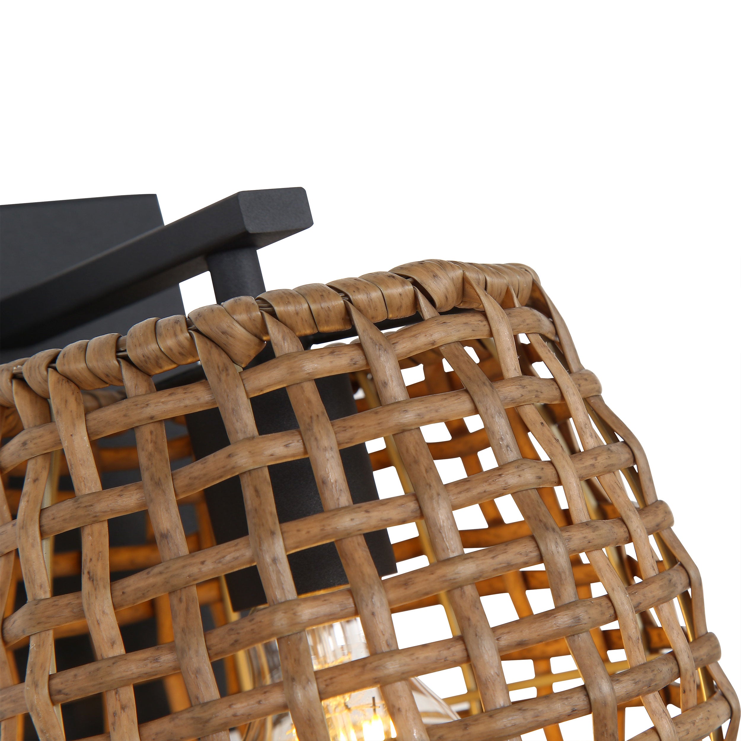 Weavelight 1-light Wall Sconce in Natural Black