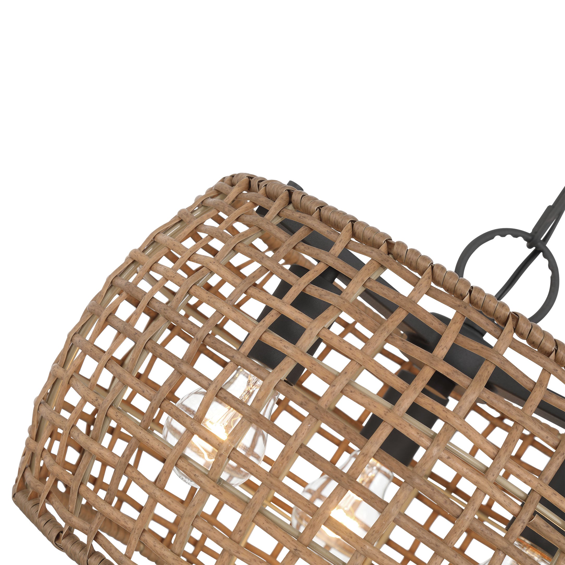 Weavelight 3-light Pendant in Natural Black