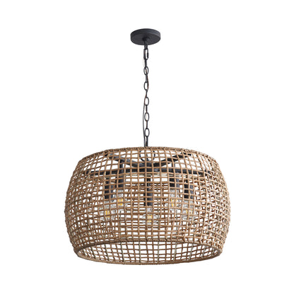 Weavelight 5-light Pendant in Natural Black