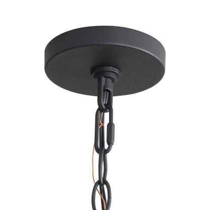 Weavelight 5-light Pendant in Natural Black