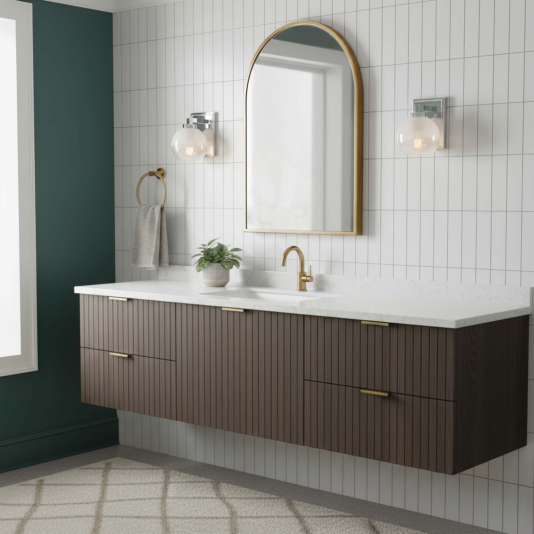 Yep by Golden Lighting Elliott 1-light Vanity in Chrome and Clear Alabaster Glass - - Golden Lighting