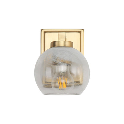 Elliott 1-Light Vanity Light in Brushed Champagne Bronze with Alabaster Shade - - Golden Lighting