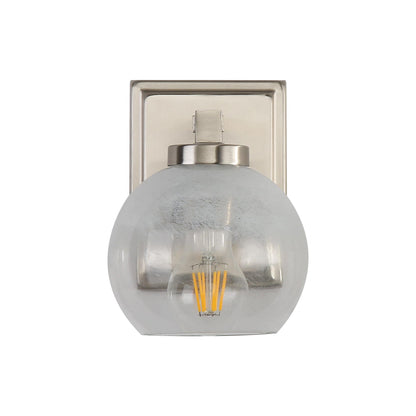 Elliott 1-Light Vanity Light in Pewter with Alabaster Shade - - Golden Lighting