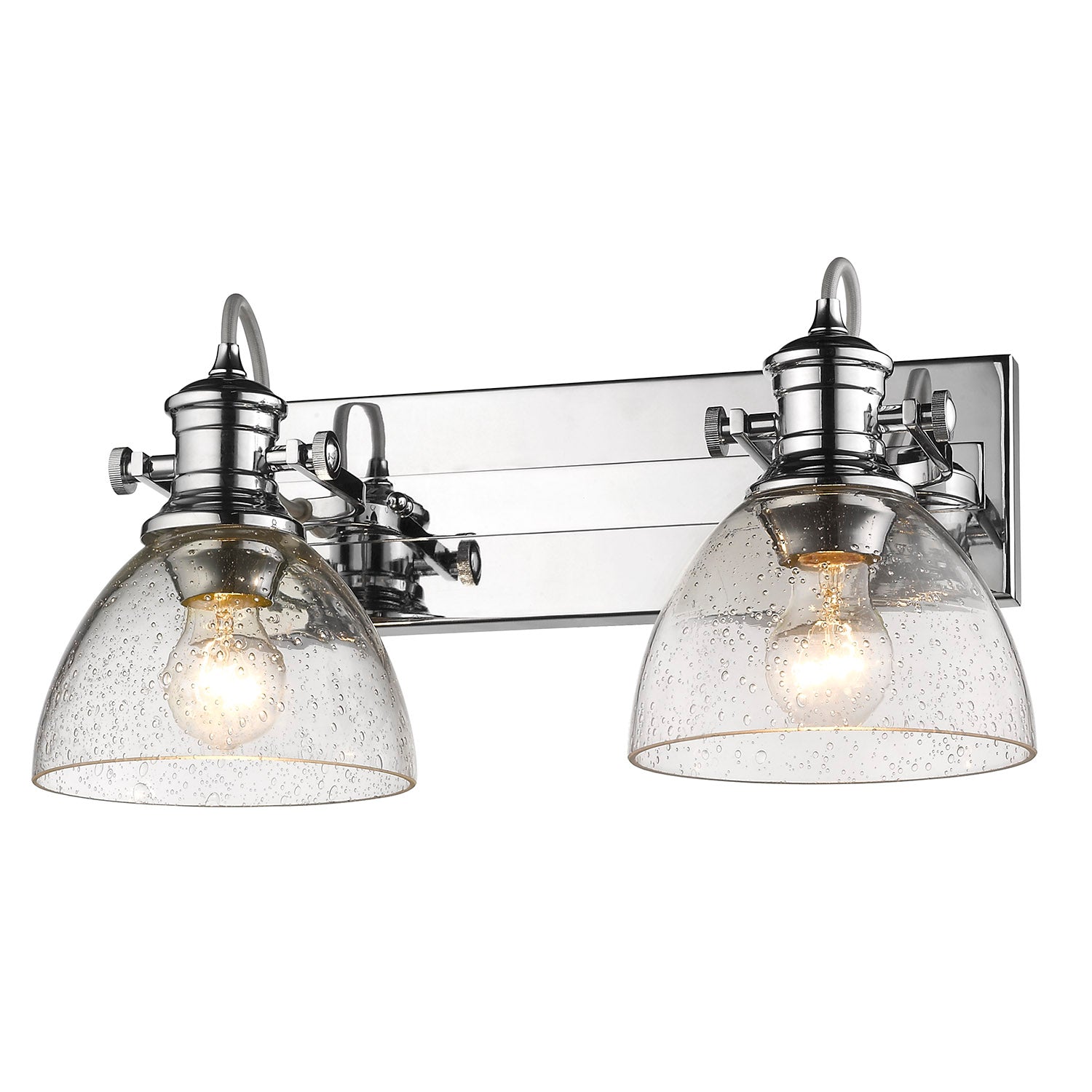 Yep by Golden Lighting Hines 2-light Semi-Flush Mount in Chrome - - Golden Lighting