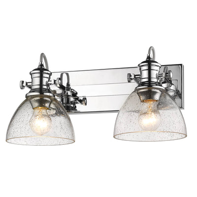 Yep by Golden Lighting Hines 2-light Semi-Flush Mount in Chrome - - Golden Lighting