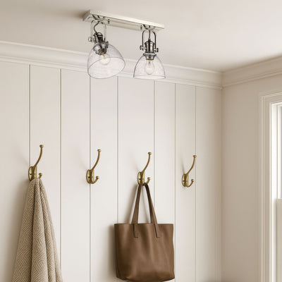 Yep by Golden Lighting Hines 2-light Semi-Flush Mount in Chrome - - Golden Lighting