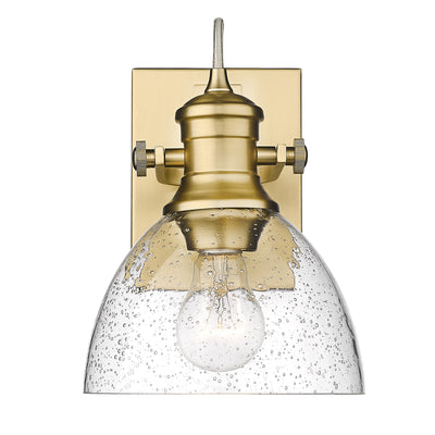Yep by Golden Lighting Hines 1-light Vanity in Brushed Champagne Brass - - Golden Lighting