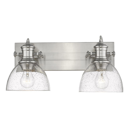 Yep by Golden Lighting Hines 2-light Vanity in Pewter - - Golden Lighting