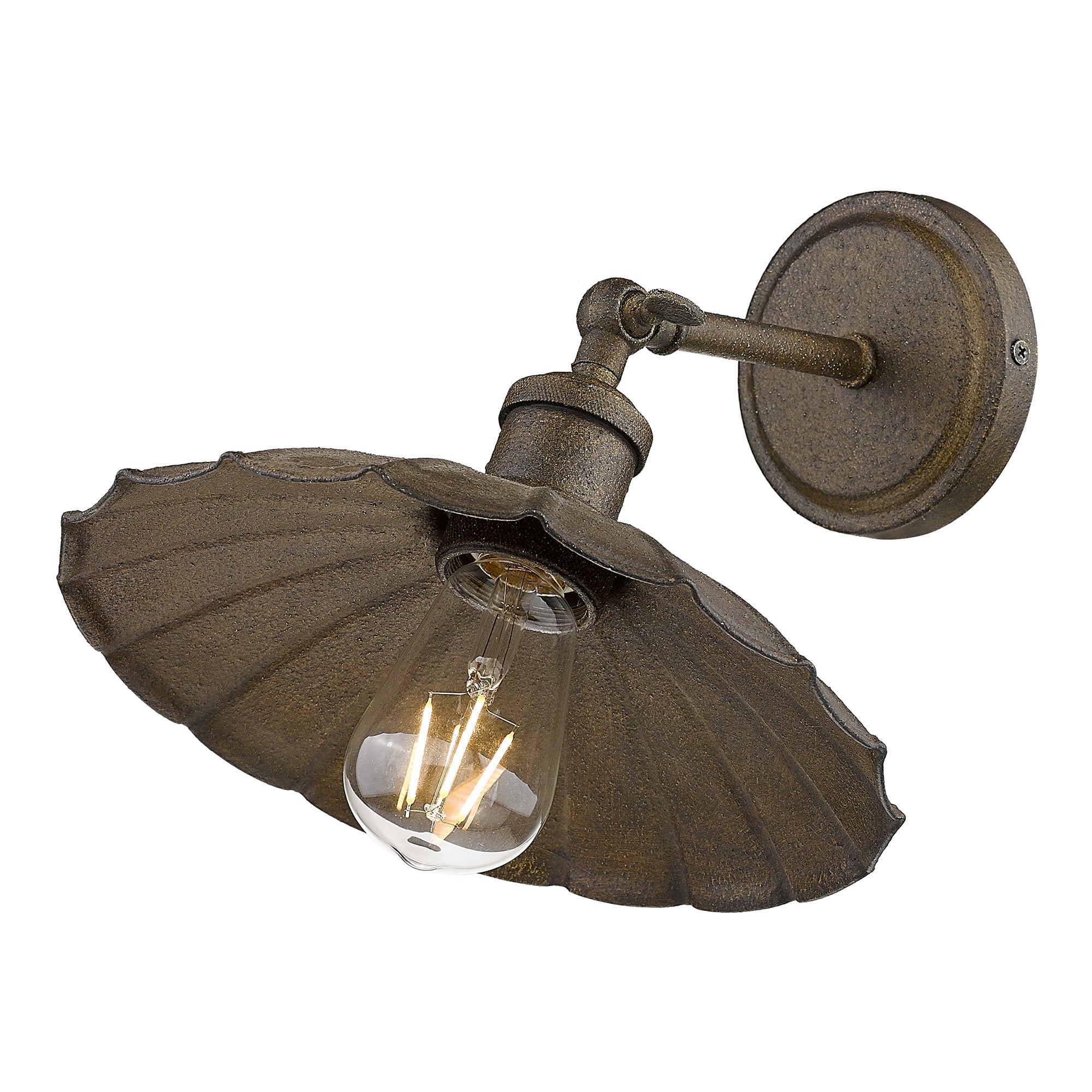 Clemence 1-light Wall Sconce in Dark Rust
