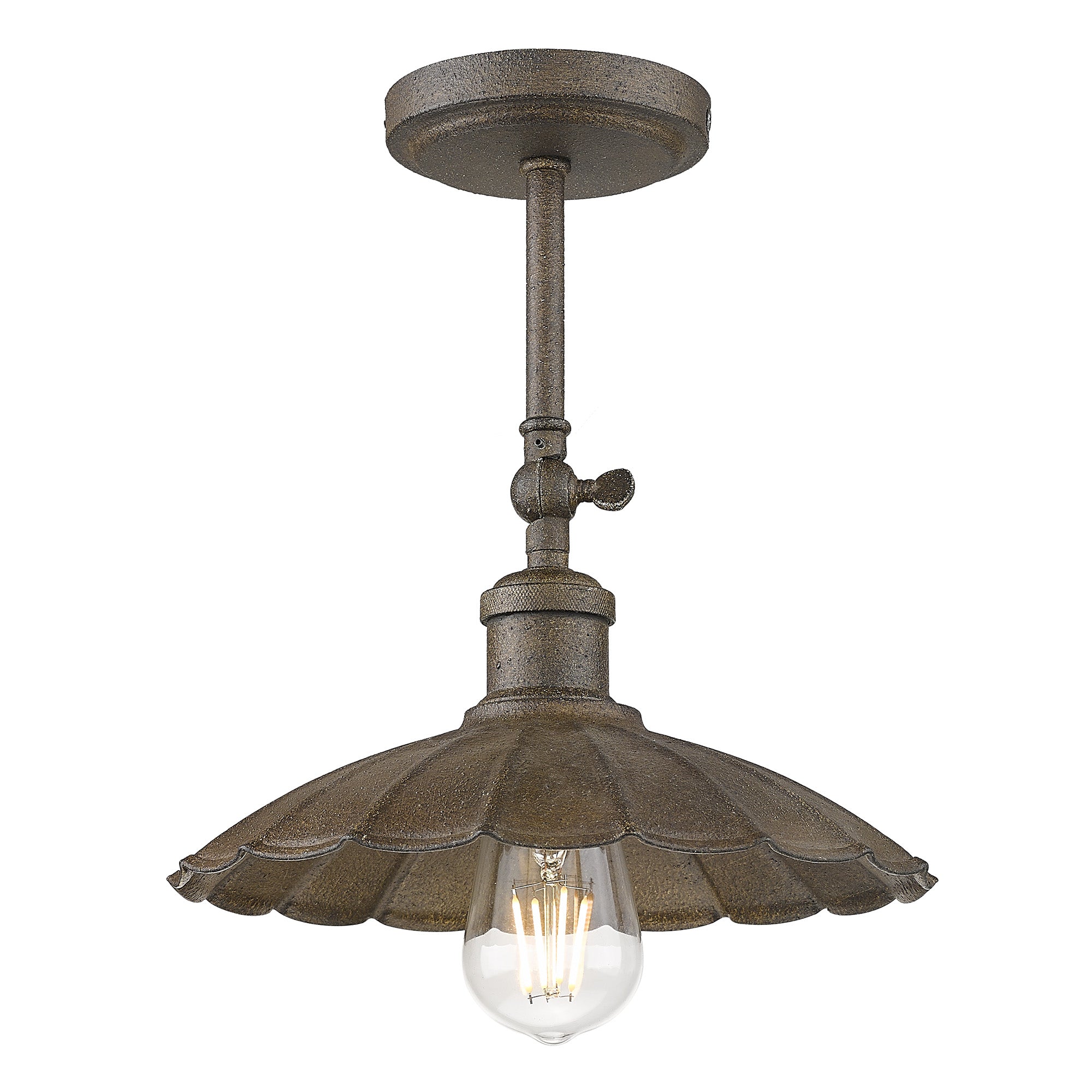 Clemence 1-light Wall Sconce in Dark Rust