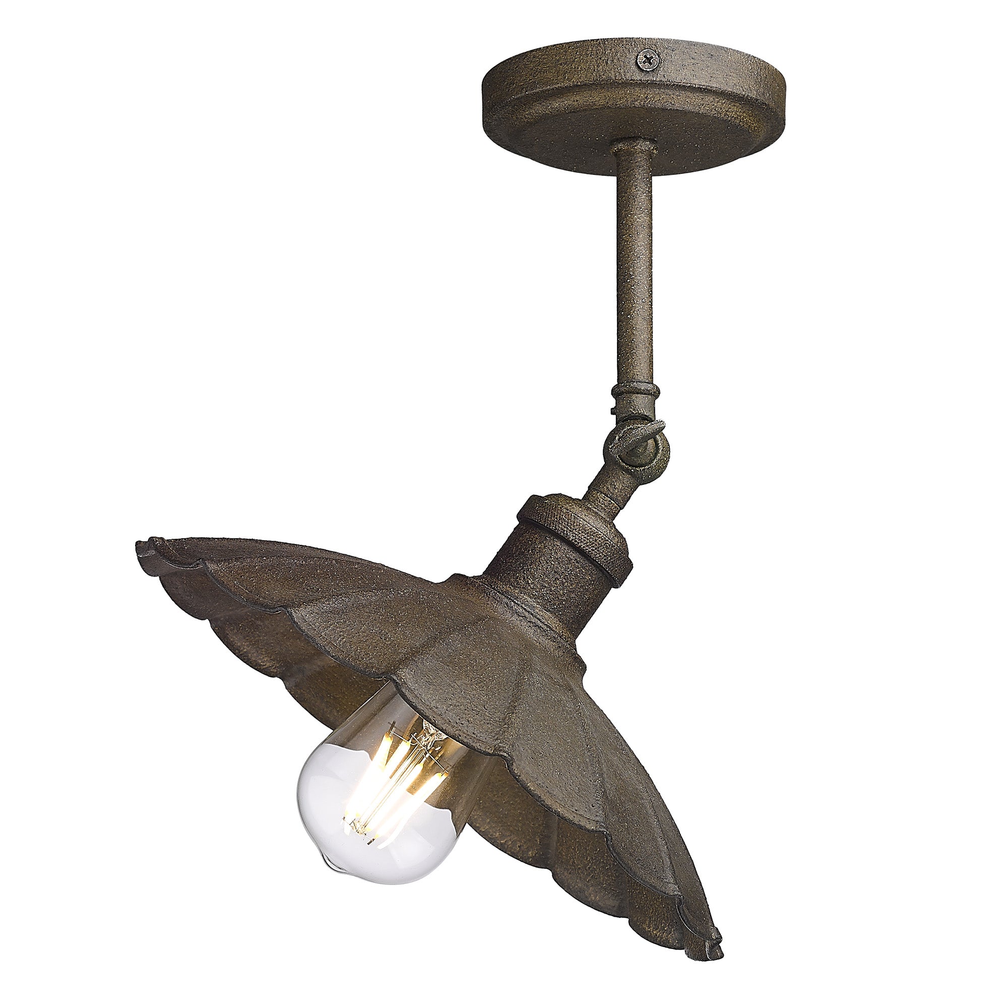 Clemence 1-light Wall Sconce in Dark Rust