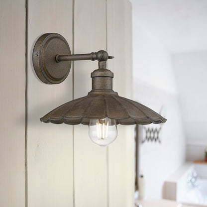 Clemence 1-light Wall Sconce in Dark Rust