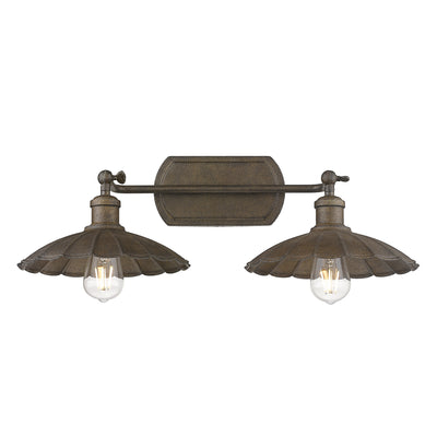 Clemence 2-light Vanity in Dark Rust