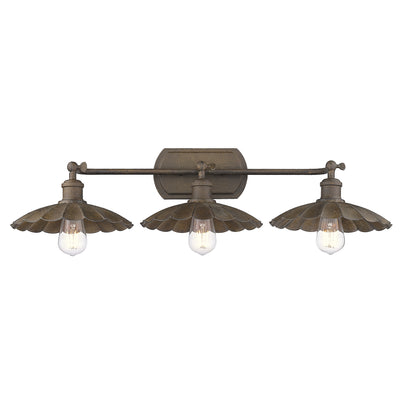 Clemence 3-light Vanity in Dark Rust