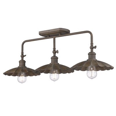 Clemence 3-light Vanity in Dark Rust