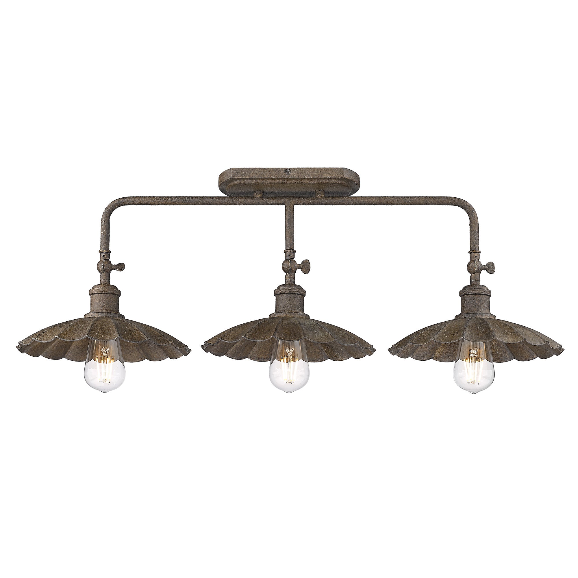 Clemence 3-light Vanity in Dark Rust