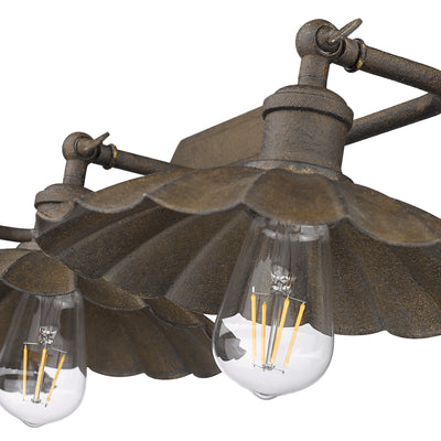 Clemence 3-light Vanity in Dark Rust