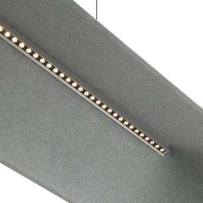 Golden Lighting Faroe Integrated LED Island Light in Flecked Black/Grey - - Golden Lighting