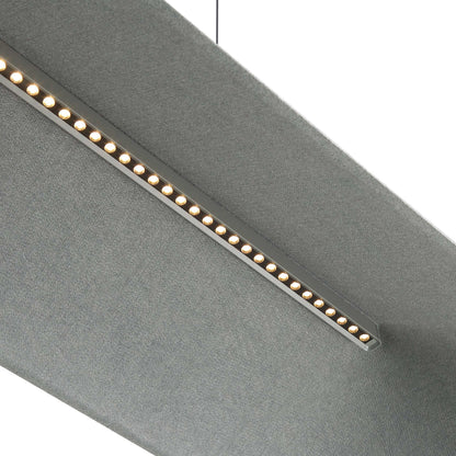 Golden Lighting Faroe Integrated LED Island Light in Flecked Black/Grey - - Golden Lighting