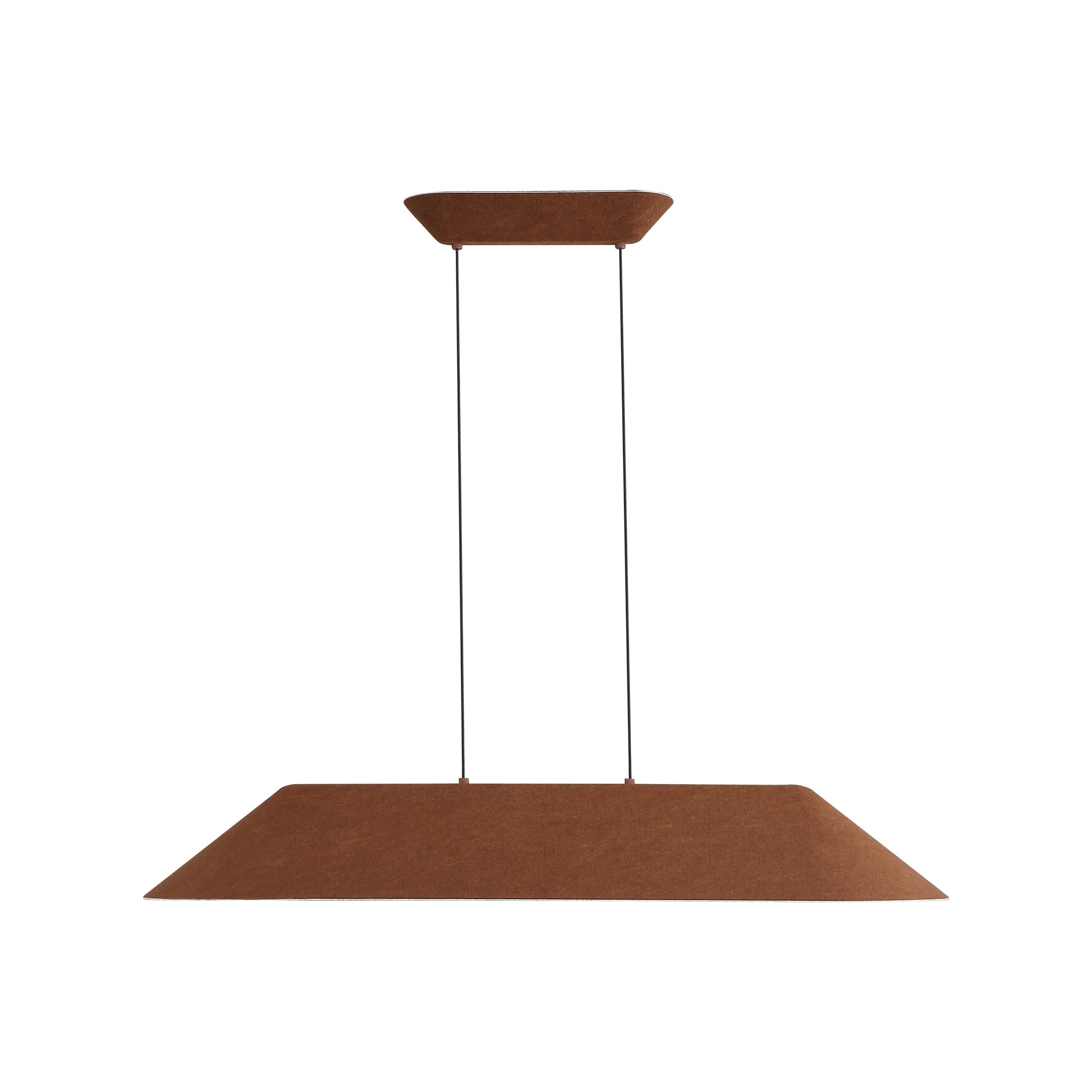Faroe 43" LED Linear Pendant in Coffee/Black - - Golden Lighting