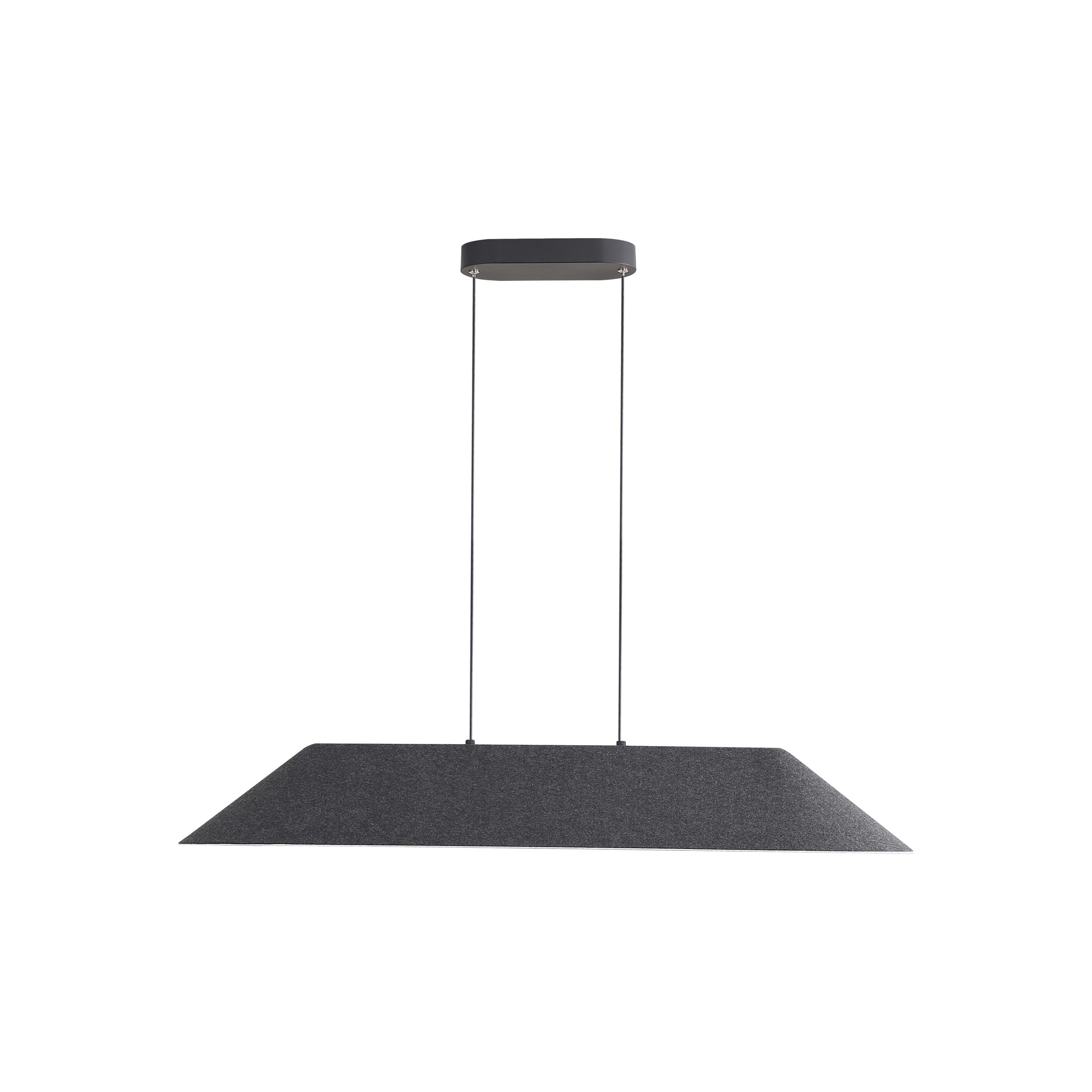 Faroe 43" LED Linear Pendant in Flecked Black/Grey - - Golden Lighting