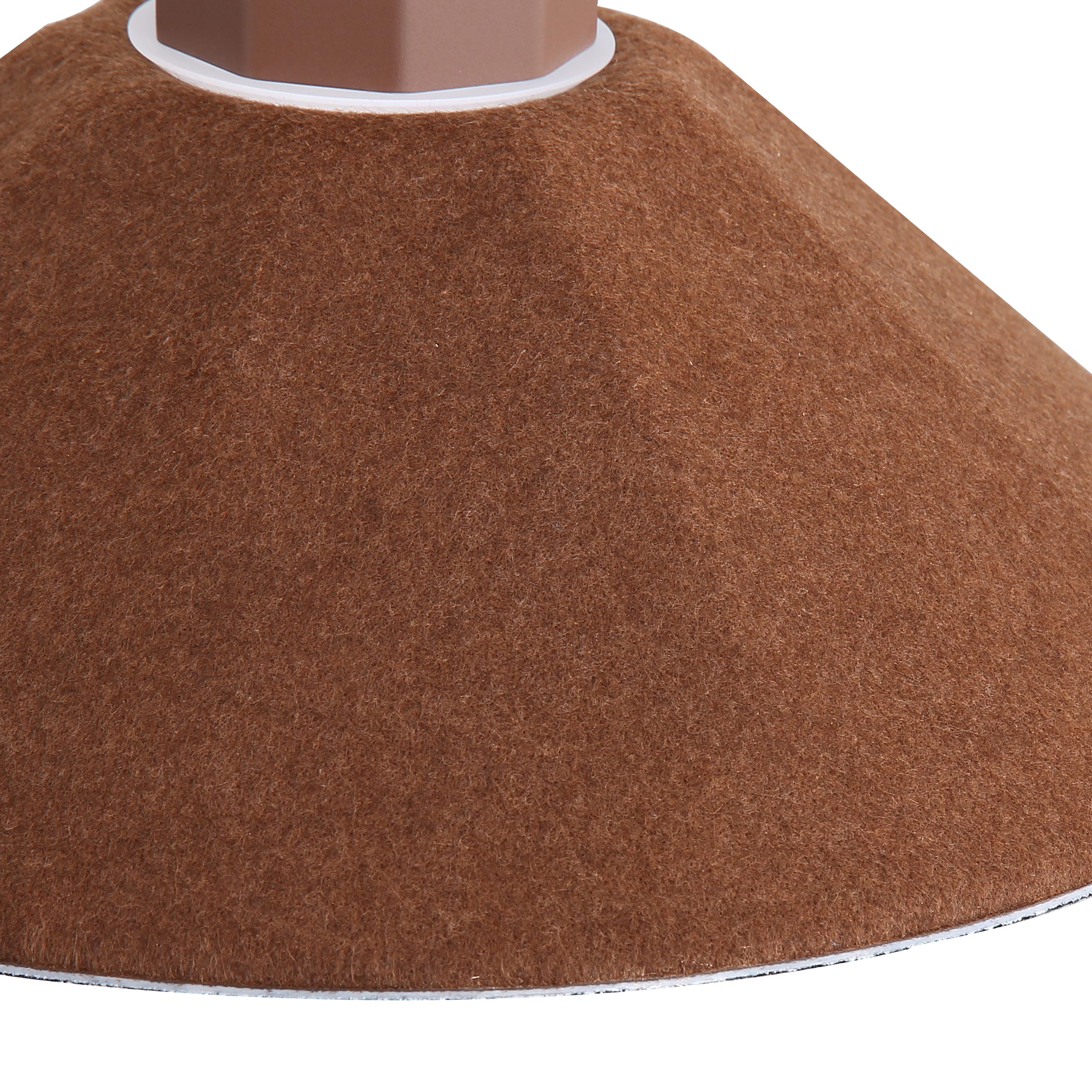 Golden Lighting Faroe 13in Integrated LED Pendant in Coffee/Black Felt - - Golden Lighting