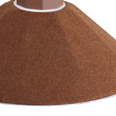 Golden Lighting Faroe 13in Integrated LED Pendant in Coffee/Black Felt - - Golden Lighting
