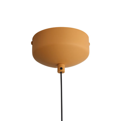 Golden Lighting Faroe 13in Integrated LED Pendant in Earth Yellow/Grey Felt - - Golden Lighting