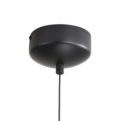 Golden Lighting Faroe 13in Integrated LED Pendant in Flecked Black/Grey Felt - - Golden Lighting