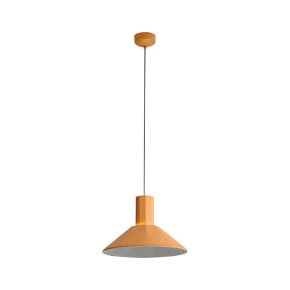 Faroe 13" LED Pendant in Earth Yellow/Grey - Default Title - Golden Lighting