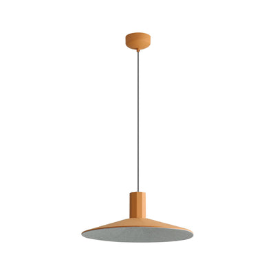 Golden Lighting Faroe 20in Integrated LED Pendant in Earth Yellow/Grey Felt - - Golden Lighting