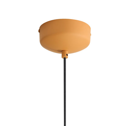 Golden Lighting Faroe 20in Integrated LED Pendant in Earth Yellow/Grey Felt - - Golden Lighting