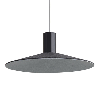 Golden Lighting Faroe 20in Integrated LED Pendant in Flecked Black/Grey Felt - - Golden Lighting