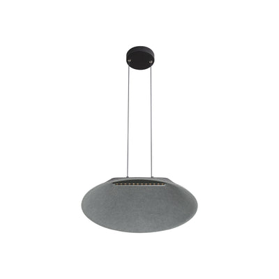 Golden Lighting Faroe 21in Integrated LED Pendant in Flecked Black/Grey Felt - - Golden Lighting
