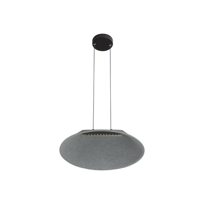 Golden Lighting Faroe 21in Integrated LED Pendant in Flecked Black/Grey Felt - - Golden Lighting