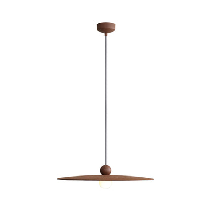 Golden Lighting Faroe 24in Integrated LED Pendant in Coffee/Black Felt - - Golden Lighting