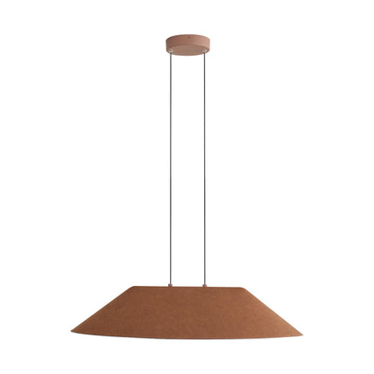 Golden Lighting Faroe 30in Integrated LED Pendant in Coffee/Black Felt - - Golden Lighting