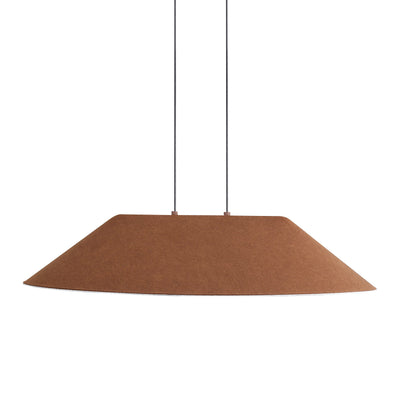 Golden Lighting Faroe 30in Integrated LED Pendant in Coffee/Black Felt - - Golden Lighting