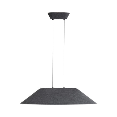 Golden Lighting Faroe 30in Integrated LED Pendant in Flecked Black/Grey Felt - - Golden Lighting