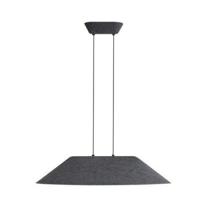 Golden Lighting Faroe 30in Integrated LED Pendant in Flecked Black/Grey Felt - - Golden Lighting