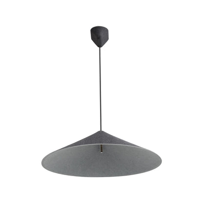 Golden Lighting Faroe 30in Integrated LED Pendant in Flecked Black/Grey Felt - - Golden Lighting